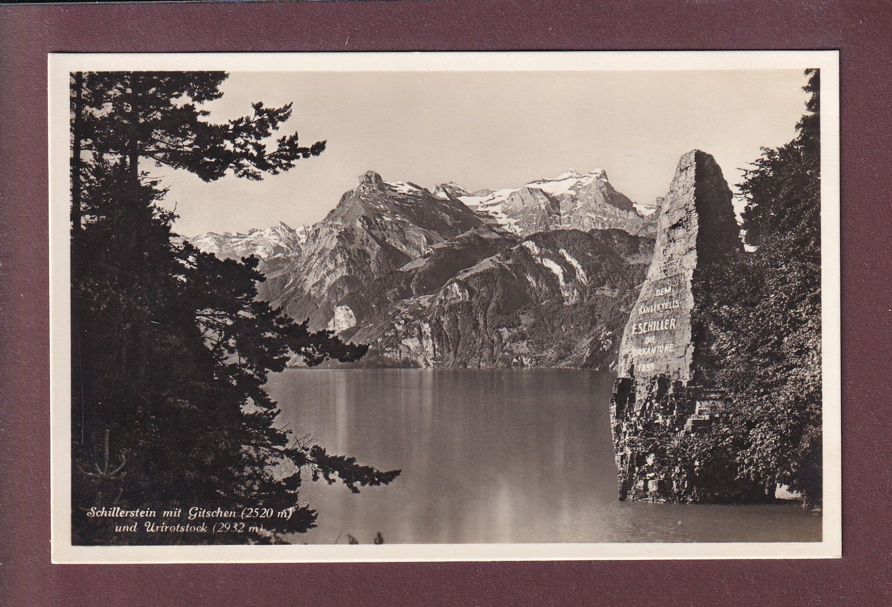 Ansichtskarten: SCHILLERSTEIN - Gitschen - Urirotsctock – Gebraucht aus Pully von nicecards