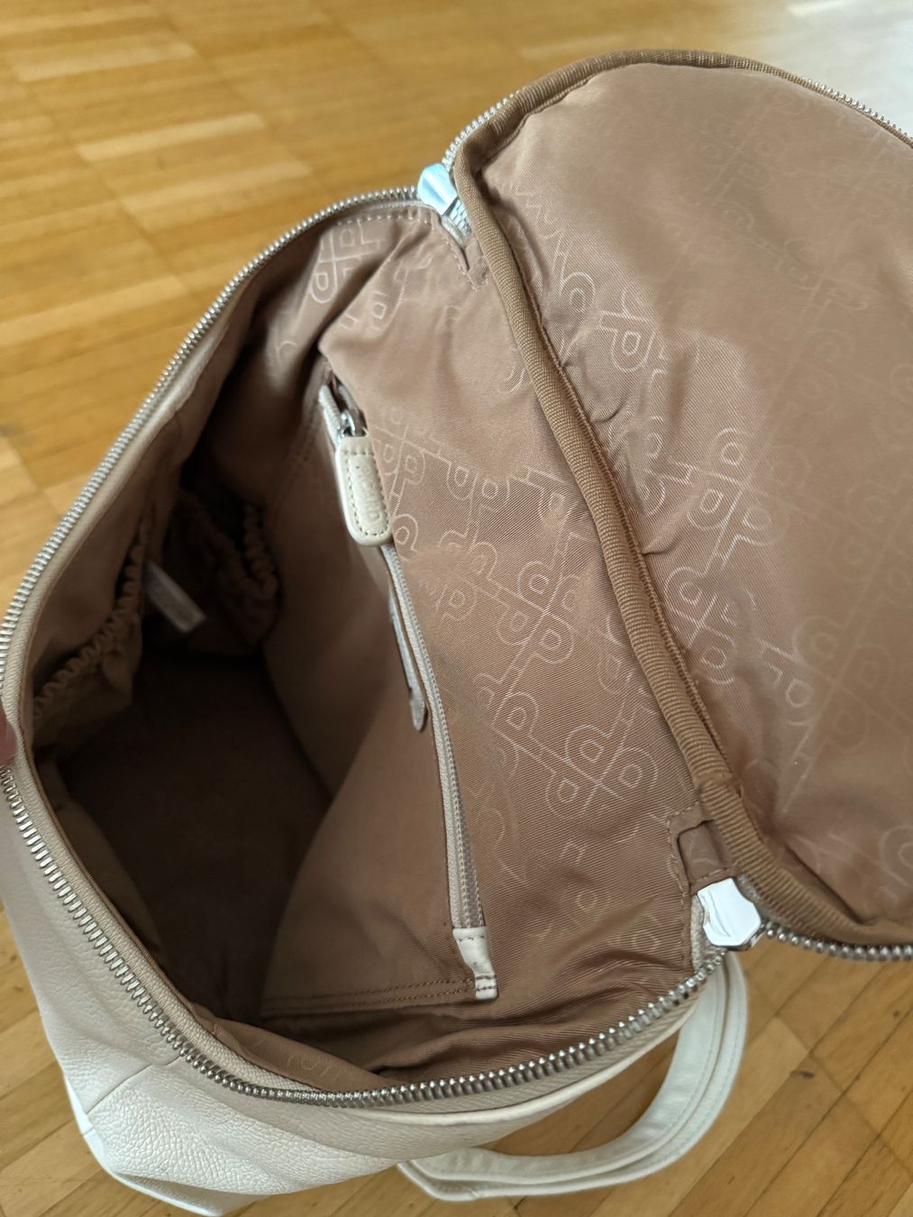 Picard Zaini: Picard Leder Rucksack beige – Usato da Zürich venduto da congenium 2