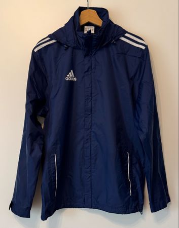 adidas Damen Jacke Gr. S / 162 Dunkelblau - Guter Zustand 