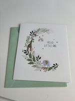 Neue Babykarte «Hello Little One» mit Couvert 