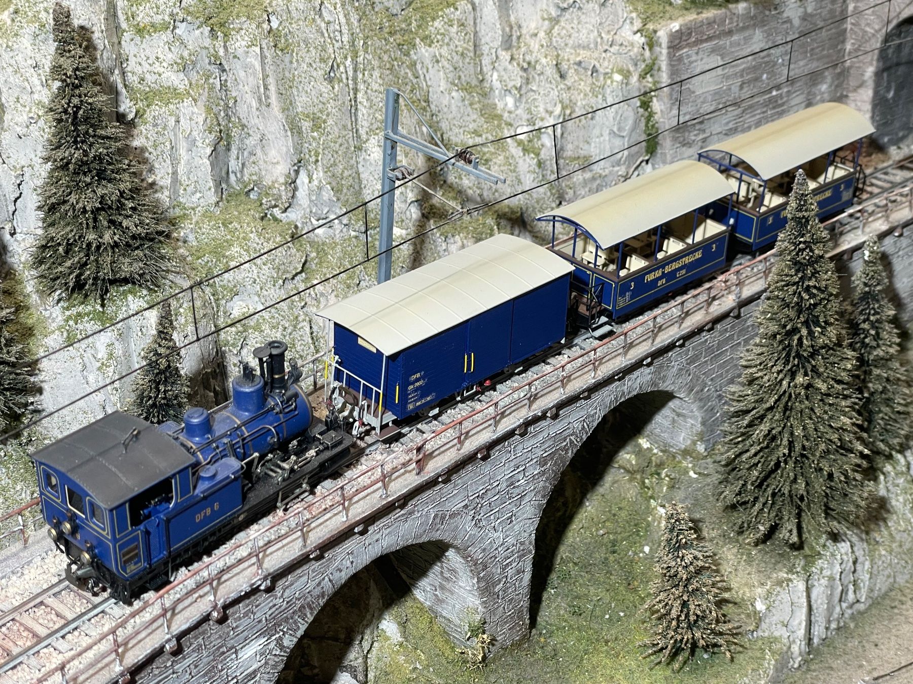 Ferro-suisse Modellini di ferrovie: Ferro Suisse, DFB- Set No:6 – Nuovo (secondo la descrizione) da Krummenau venduto da ferrotech 3