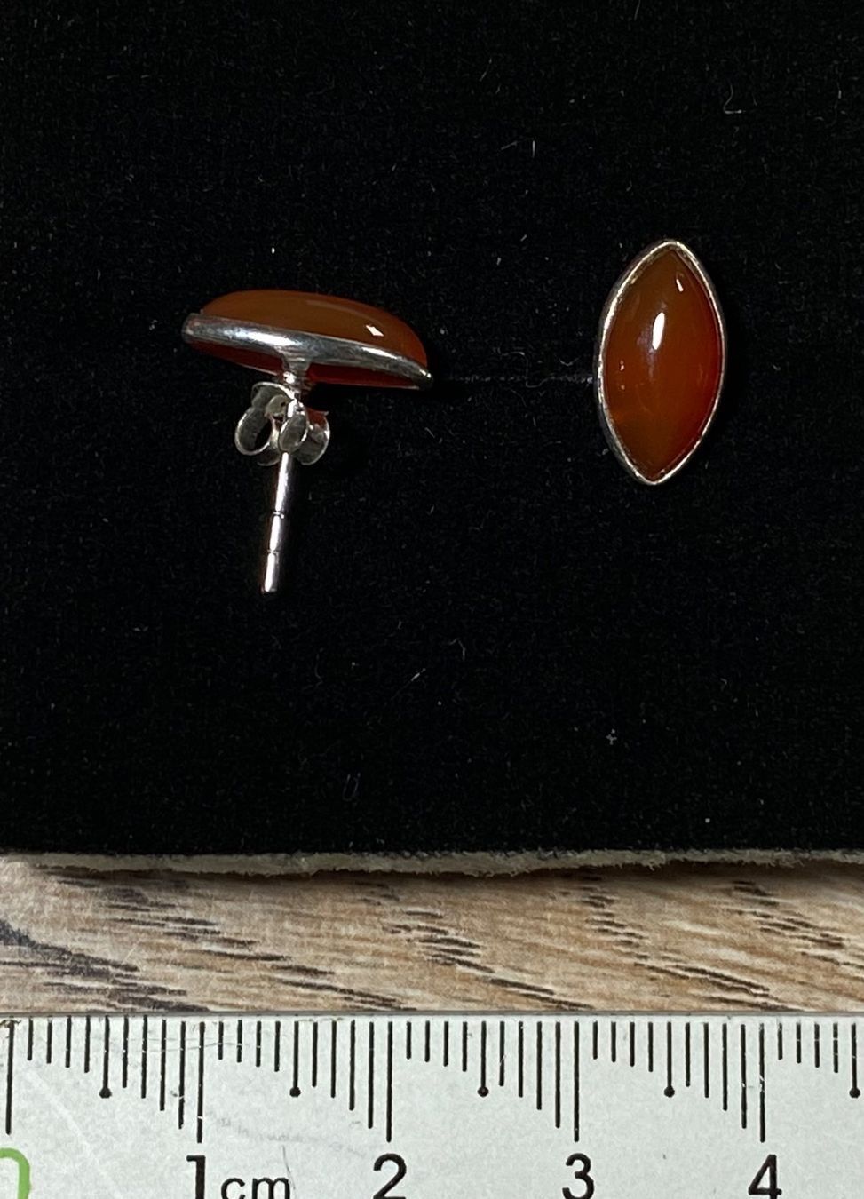 Orecchini pendenti & Orecchini a lobo: Roter Achat - schlichte Silber 925 Ohrstecker – Nuovo e nell'imballaggio originale da Laax venduto da kri_95f5 4