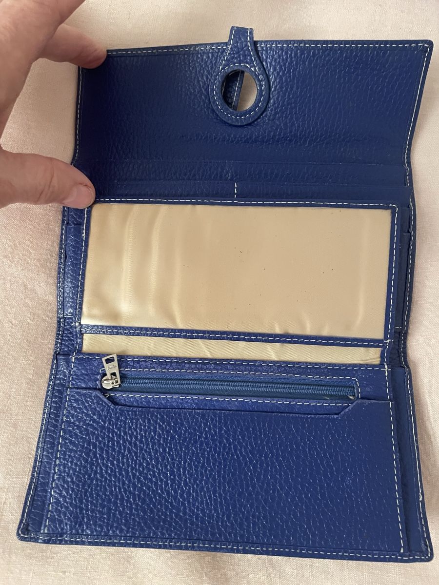 Portamonete: Leder Portemonnaie Blau – Usato da Hünenberg See venduto da DND5 3