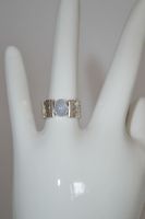 LABRODARIT & MOONSTONE RING  Gr.18.5