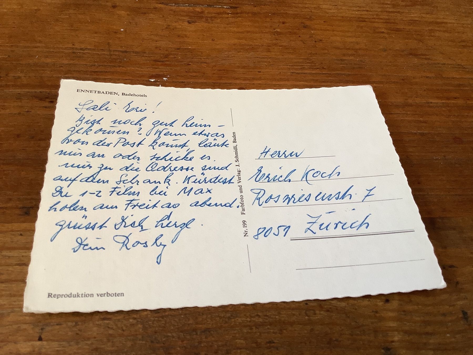 Cartoline postali: Ennetbaden – Usato da Flaach venduto da Monisoldshop 1