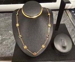 ✨️Collier Acier Inox Pierres / Kette Edelstahl Mit Steinen