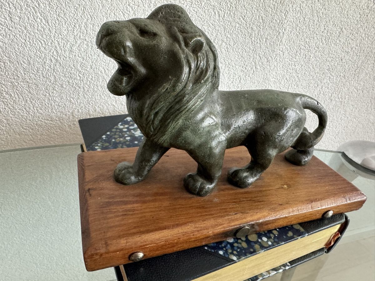Skulpturen & Statuen: Antik Messing Bronze Löwe Figur Original Alt Massiv – Gebraucht aus Morges von SevArt 3