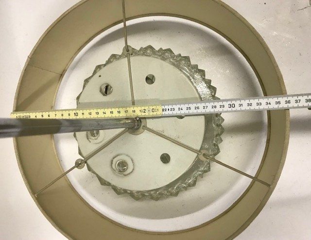 Kronleuchter & Deckenlampen: Hängelampe breites Stoffband mit Pressglass – Gebraucht aus Zürich von gigimai67 3