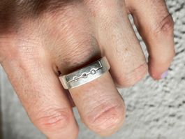 Silberring CLASSICO WHITE (57 und andere Grössen)
