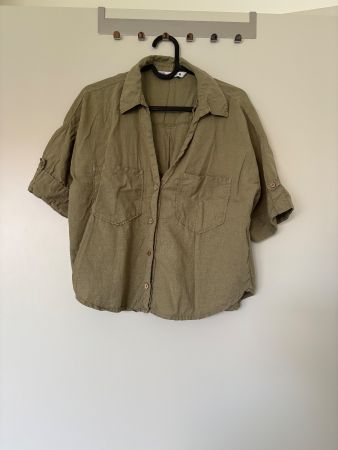 Zara Damen Bluse / S / Olivgrün