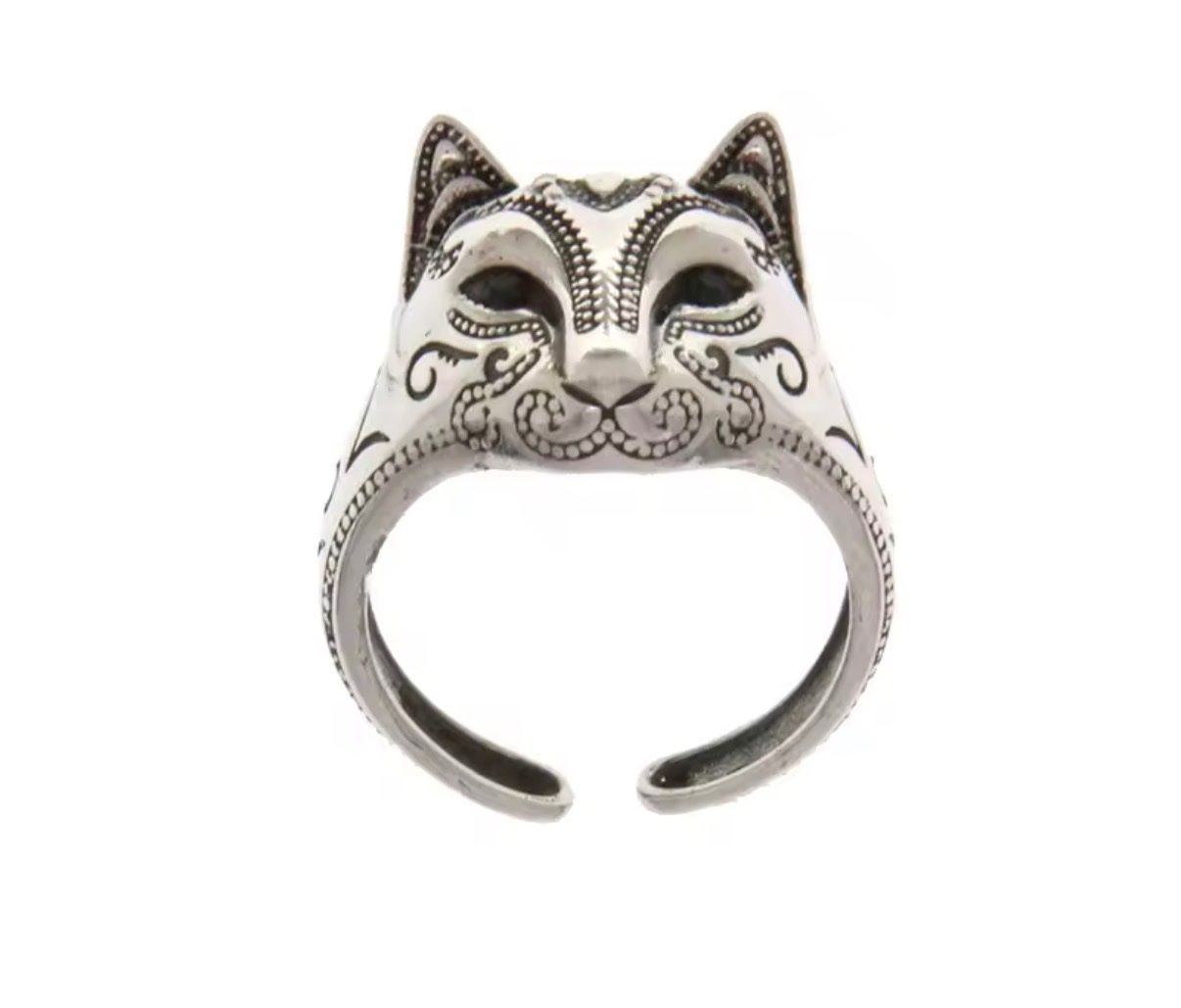 Anelli: Katzendesign Ring, neu, verstellbar – Nuovo (secondo la descrizione) da Gams venduto da Mariawicca 3