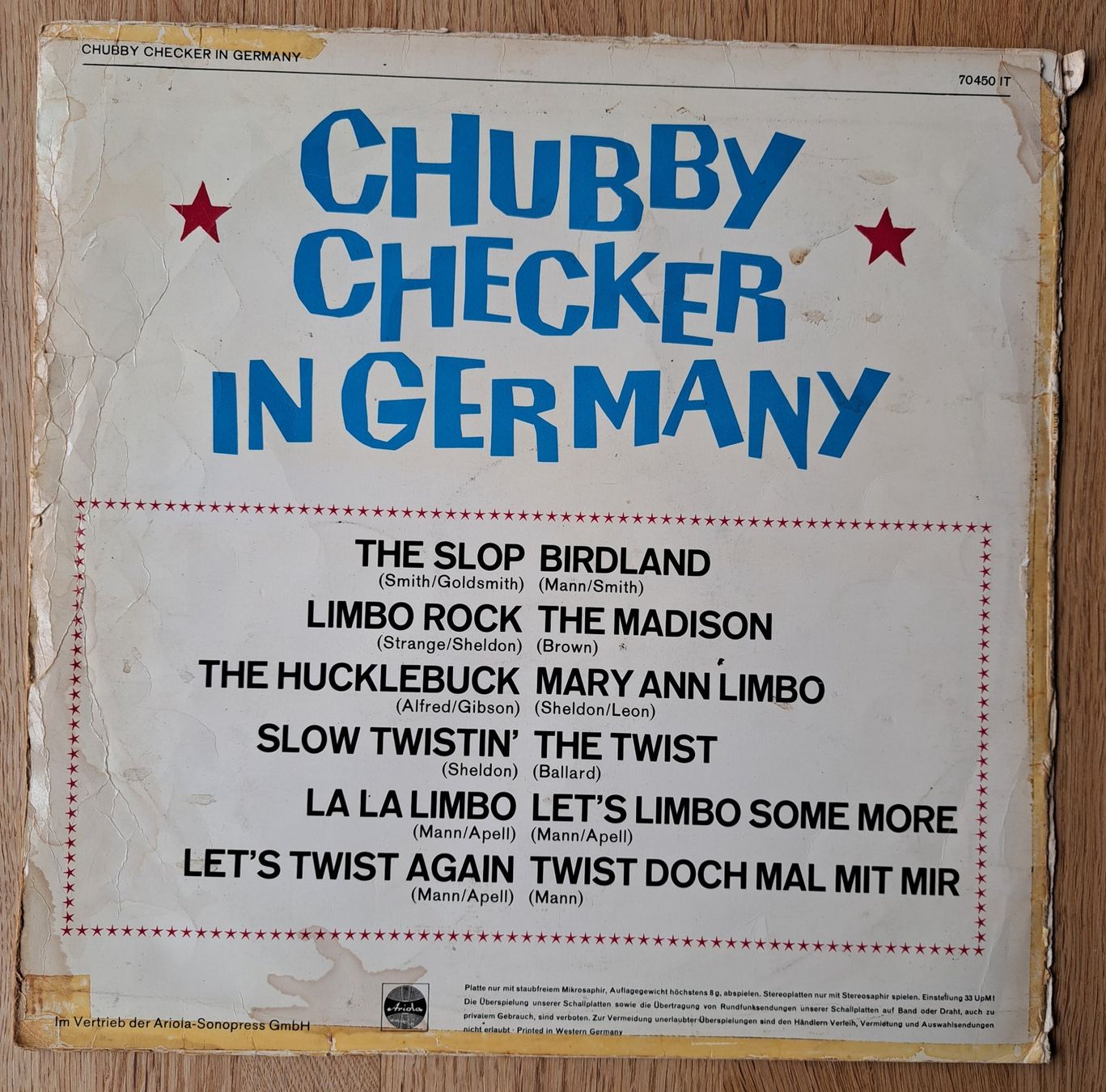 Dischi in vinile: Chubby Checker - In Germany – Usato da Meggen venduto da Ricardokoch 1