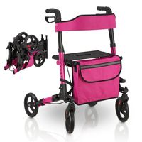 Rollator Vital faltbar, leicht, höhenverstellbar Sitz Tasche