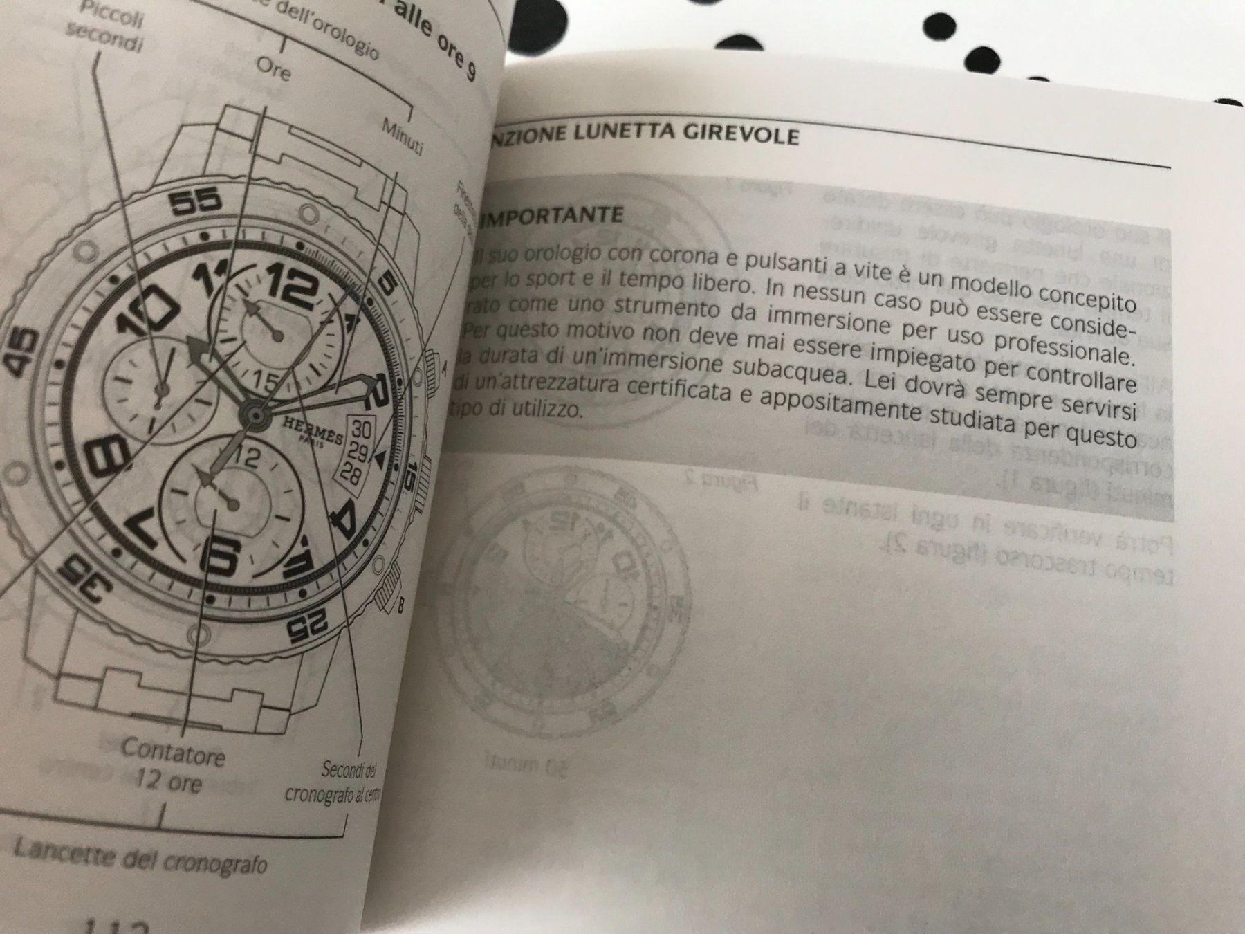 Hermès Documenti: HERMES ORIGINAL - OPERATING INSTRUCTIONS FOR US WATCHES !!! – Nuovo (secondo la descrizione) da Epalinges venduto da dream-watch 4