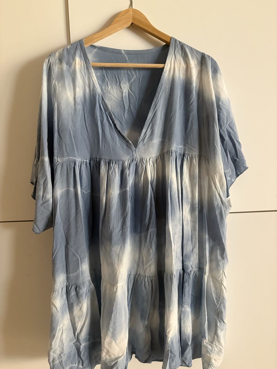 Vestiti: Robe Bohème bleu et blanc tie dye taille unique – Usato da Pully venduto da kaba07