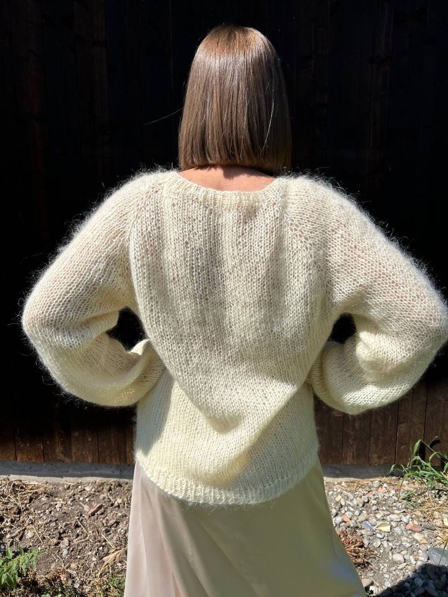 Maglioni & Felpe: Handgestrickter Mohair-Pullover – Größe M – Nuovo e nell'imballaggio originale da Rüthi (Rheintal) venduto da gro_b2bz 2