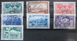 1914 - 1931 Gebirgslandschaften Satz gestempelt