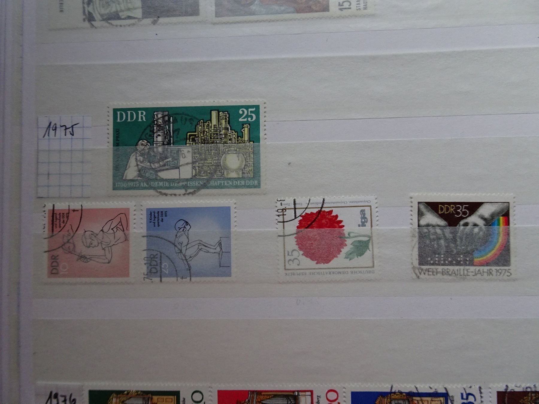 Alle Briefmarken: DDR 1974/76 – Gebraucht aus Aadorf von Chnorli-Furz 2