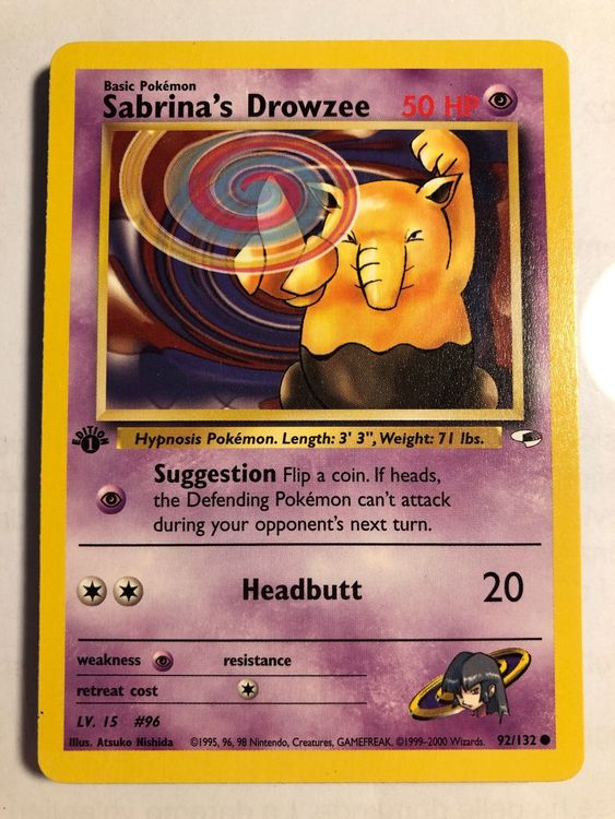 Sabrina's Drowzee 1st Gym Heoes - MINT - ab 1.- (Usato) a Giubiasco per ...