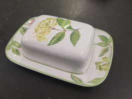 Villeroy&Boch Butterdose grüne Pflanzen