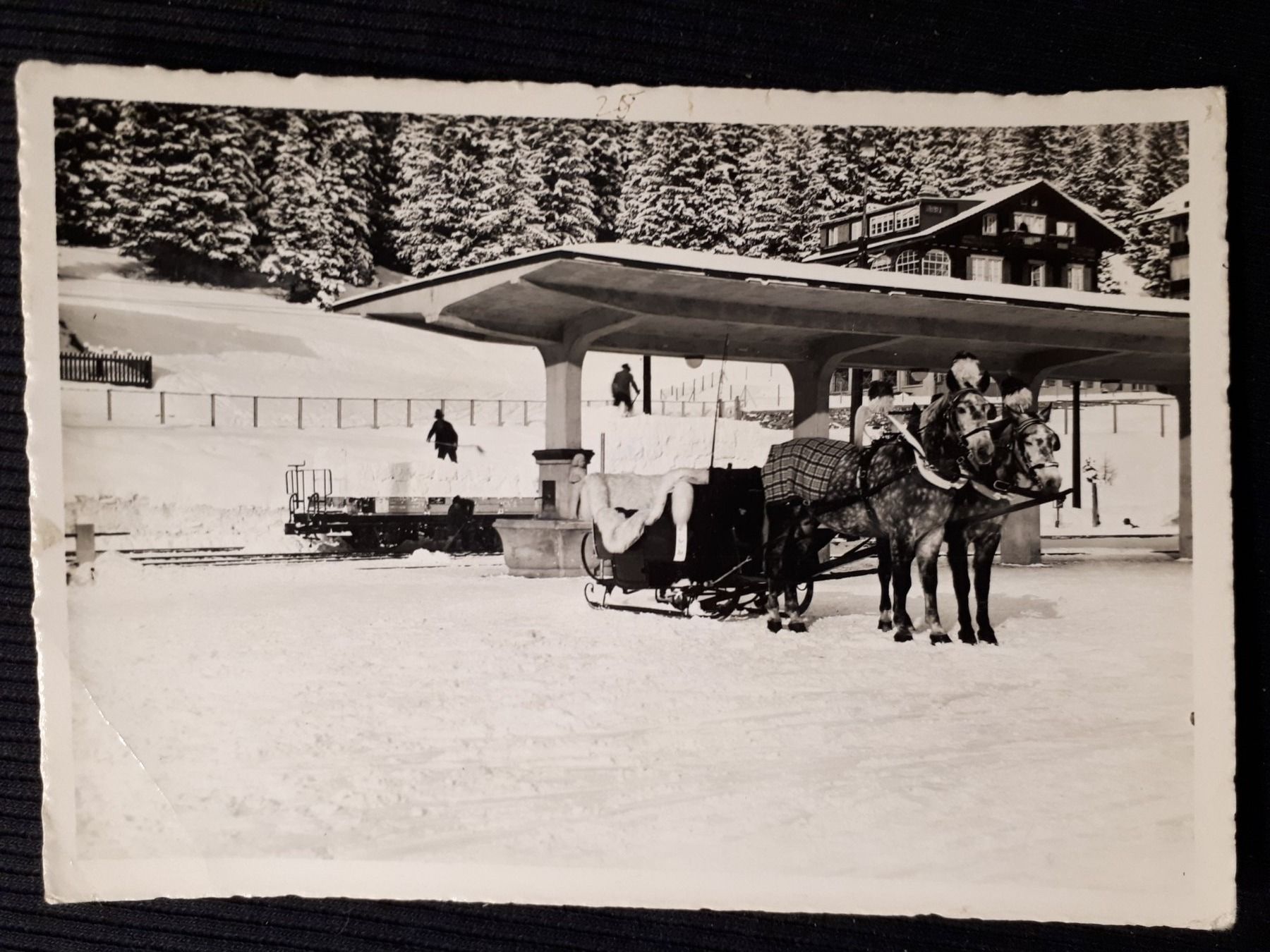 Cartoline postali: AROSA SCHLITTENGEFAHRT - MIT MANGELN – Usato da Ponto Valentino venduto da giorgia06