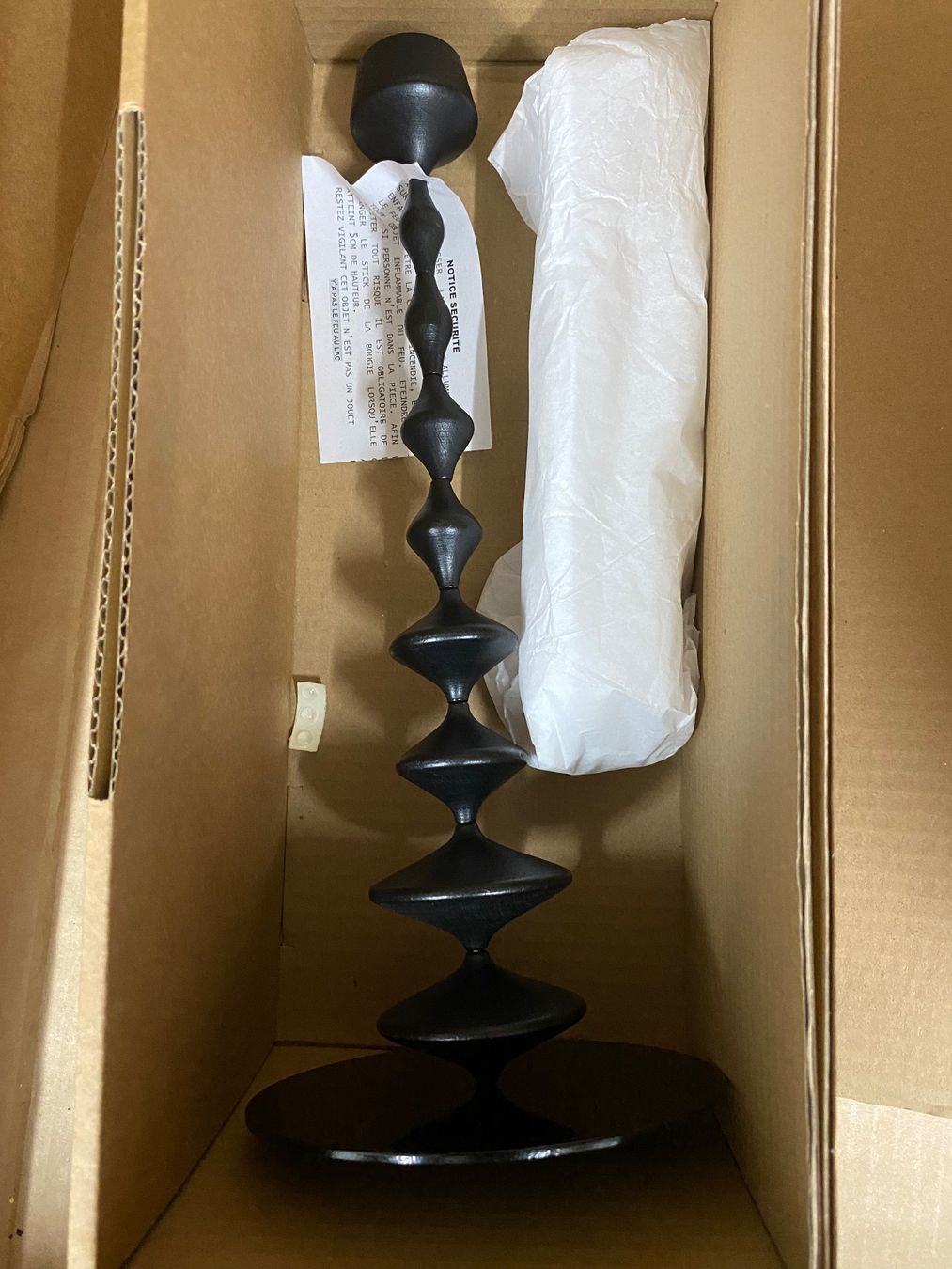 Portacandele: Kerzenständer schwarz mit Kerzen – Nuovo e nell'imballaggio originale da Eschlikon TG venduto da ArtRec 7