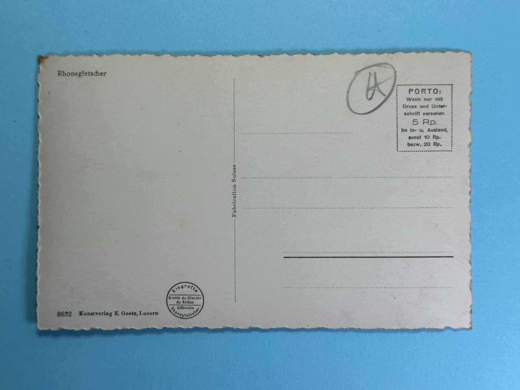 Cartes postales: Rhonegletscher – D'occasion à Steg VS par _vinci_ 1