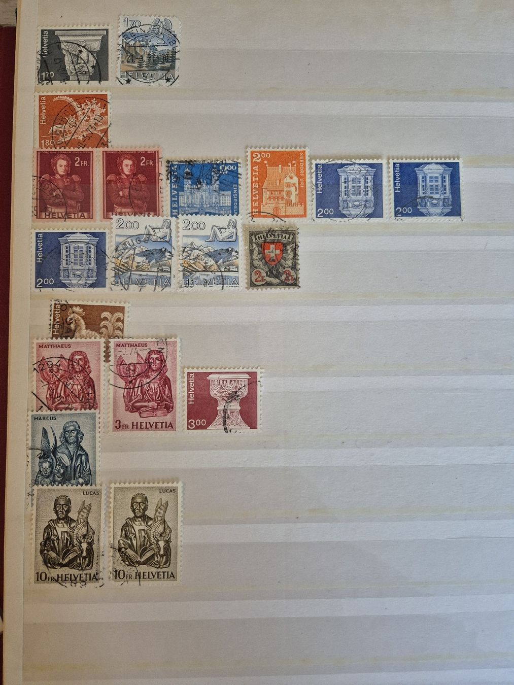 Tutti i francobolli: 3 Briefmarkenalben + div. Einzelmarken CH/Int. – Usato da Adliswil venduto da Stardust11 4