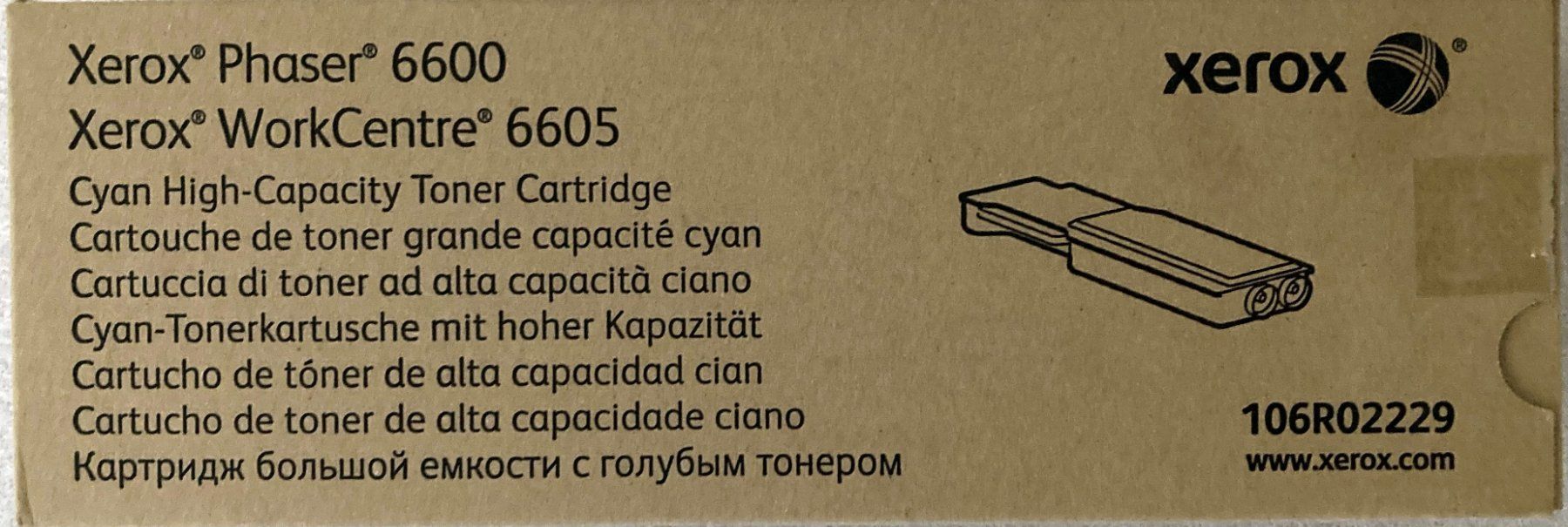 Xerox Druckerpatronen & Toner: XEROX Toner 106R02229 Cyan – Neu und originalverpackt aus Künten von Arktisde