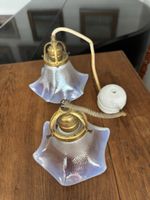 Très belles anciennes paire de lampes à suspendre art déco