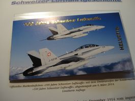 Markenbüchlein 100 Jahre Schweizer Luftwaffe, 2014 o
