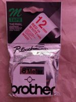 Brother Schriftband M-K232 rot auf weiss 12mm neu