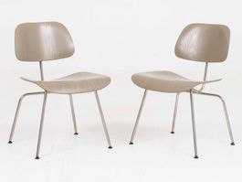 Vitra DCM Stuhl von Charles & Ray Eames in Graubeige