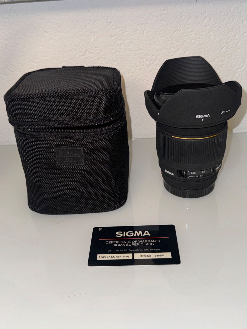 Sigma Objektive: SIGMA 20MM F/1.8 EX DG , Sony A-Mount – Gebraucht aus Therwil von Radule 2