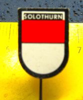 SOLOTHURN KANTONS-WAPPEN KLEIN-FEIN OLDI VINTAGE ANSTECKNADE