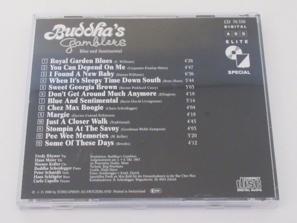 CD: Buddha's Gamblers - Blue and Sentimental – Usato da St. Gallen venduto da elk2021 2