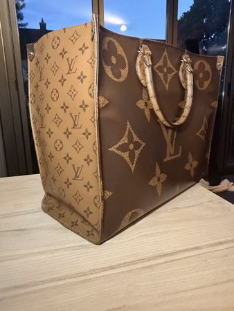 Louis Vuitton OnTheGo GM Monogram Tote Bag Brown