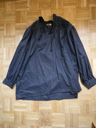 Mytholon Mittelalter Hemd Schwarz Canvas NEU – Gr. S 