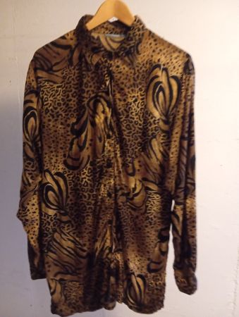 Leopardenmuster Bluse Gr.44 stylisch ausgefallen
