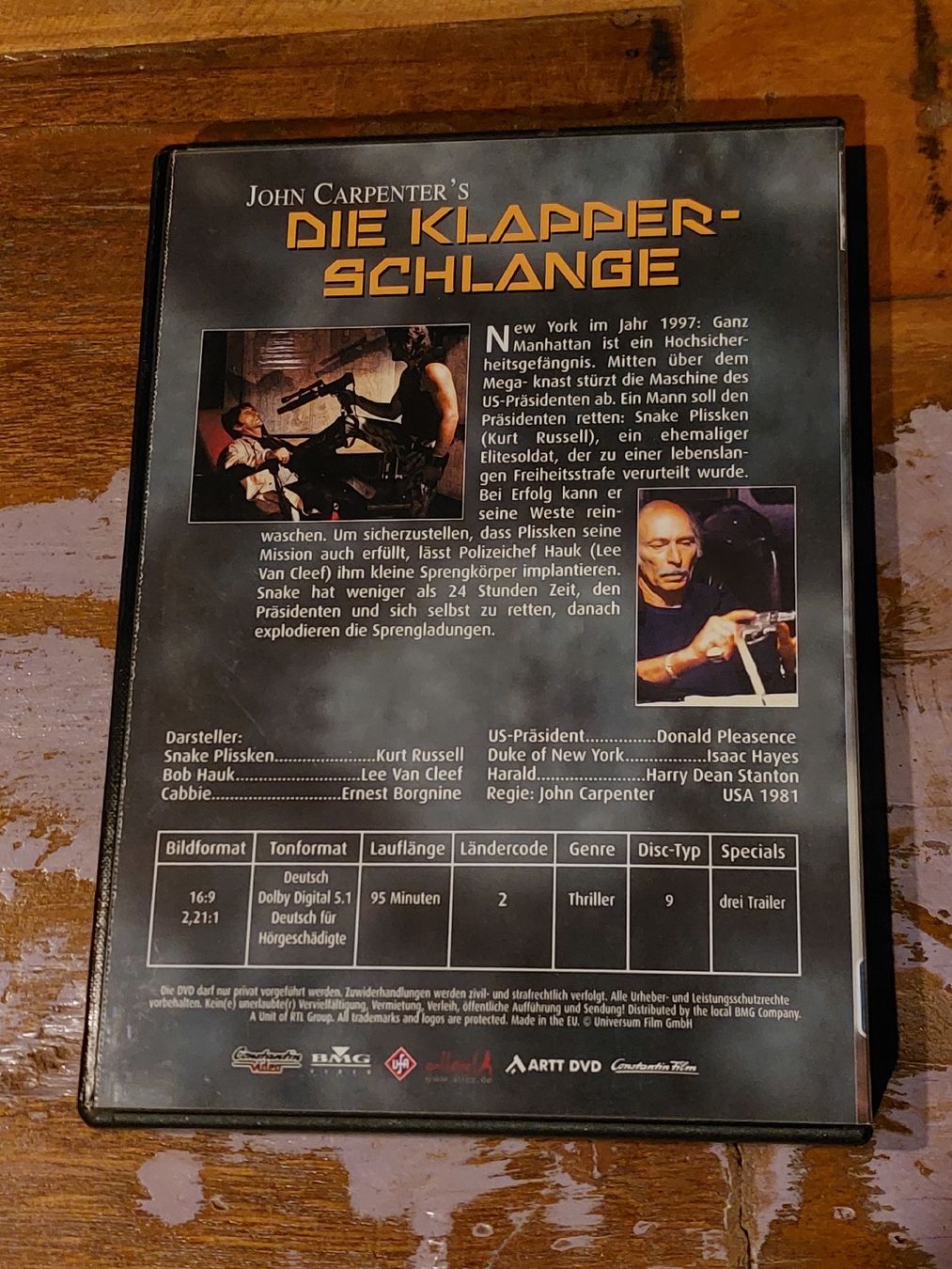 Tutti i DVDs: Die Klapperschlange, DVD Action – Usato da Winterthur venduto da Belzarek 1