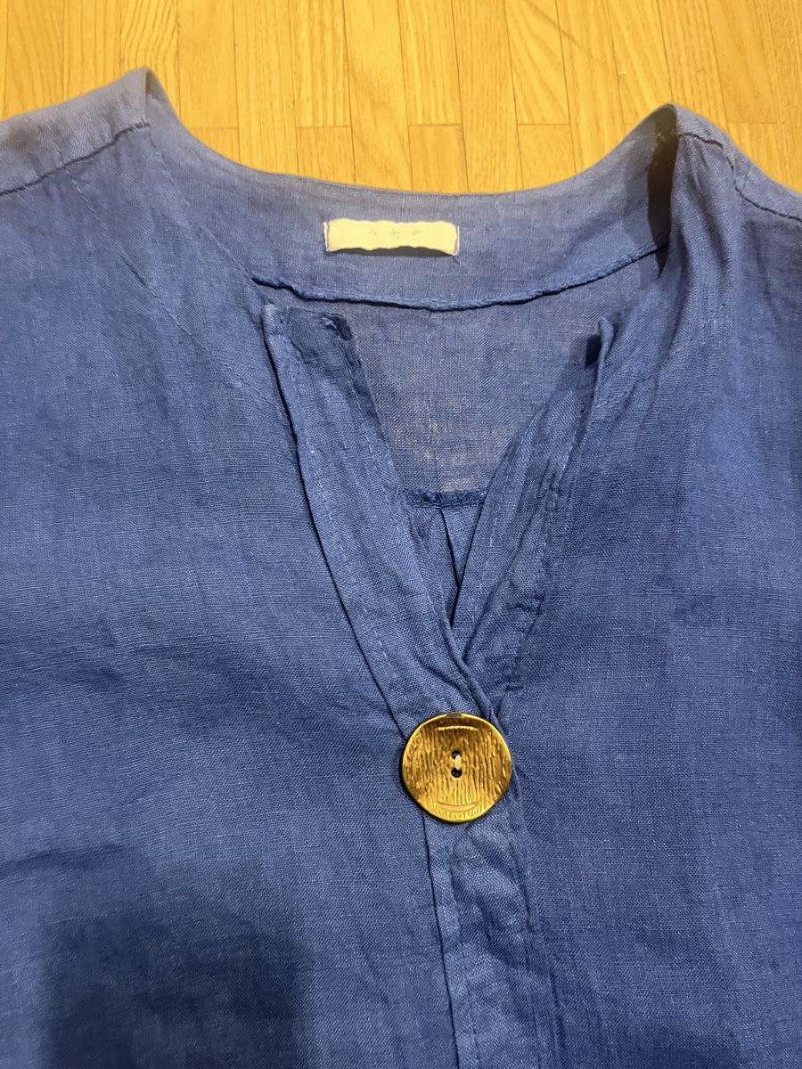 Vestiti: Tunika Kleid blau Leinen – Usato da St. Gallen venduto da elli18 1