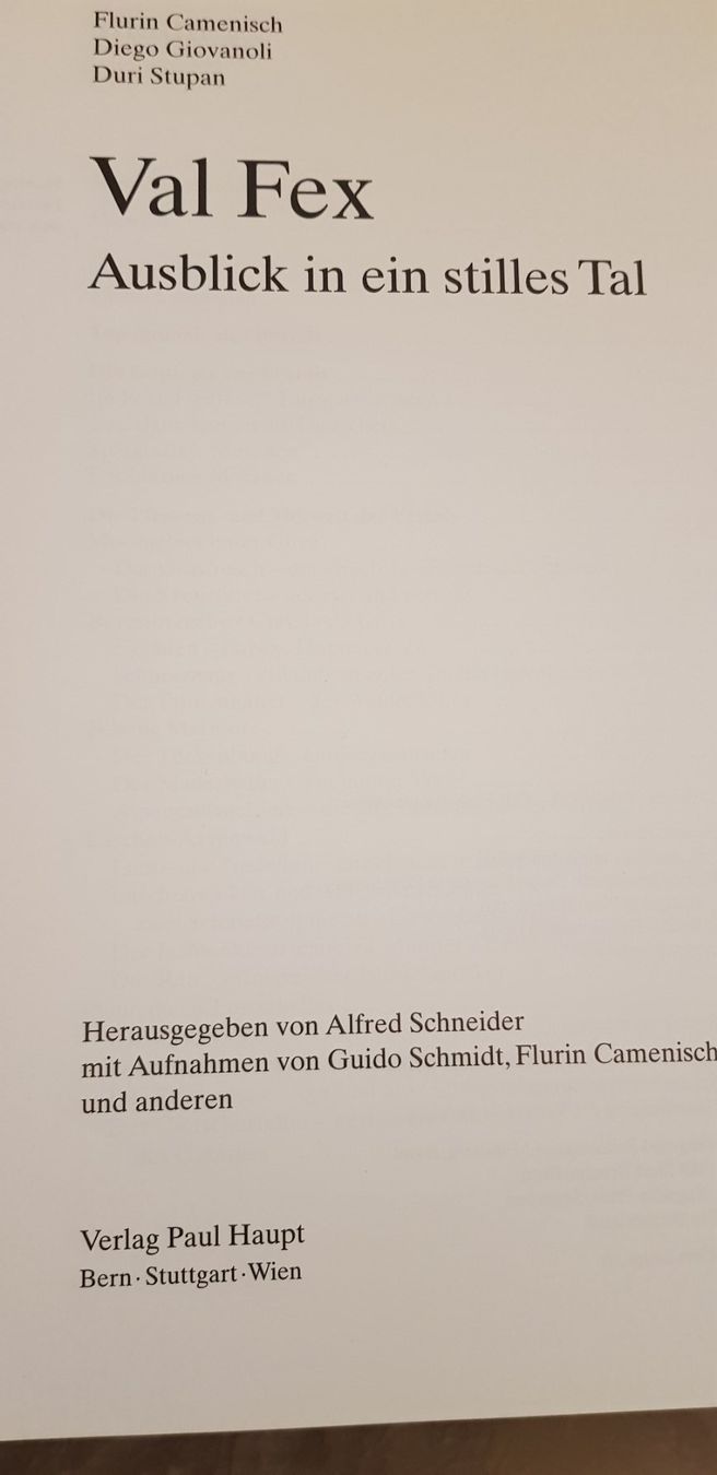 Libri: Val Fex: Ausblick in ein stilles Tal – Nuovo (secondo la descrizione) da Uster venduto da Astral 2