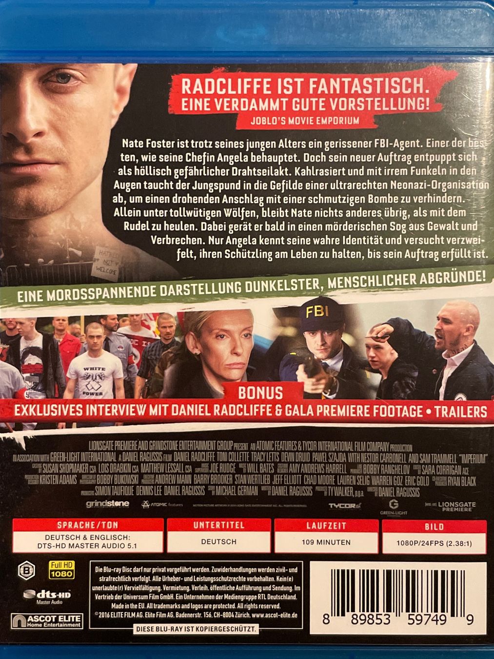 Tutti i DVDs: Imperium   (2016) – Nuovo (secondo la descrizione) da Waldenburg venduto da Gonzo8 1
