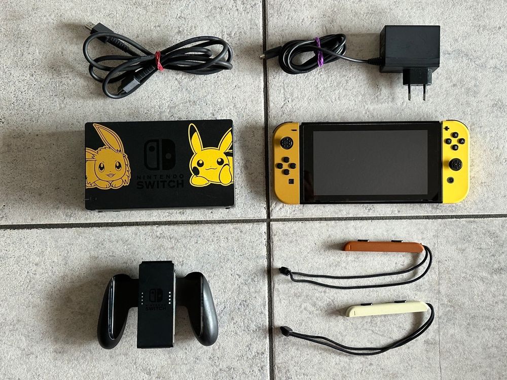 Nintendo Switch Pokémon Edition Let's Go Pikachu Evoli Kaufen auf Ricardo