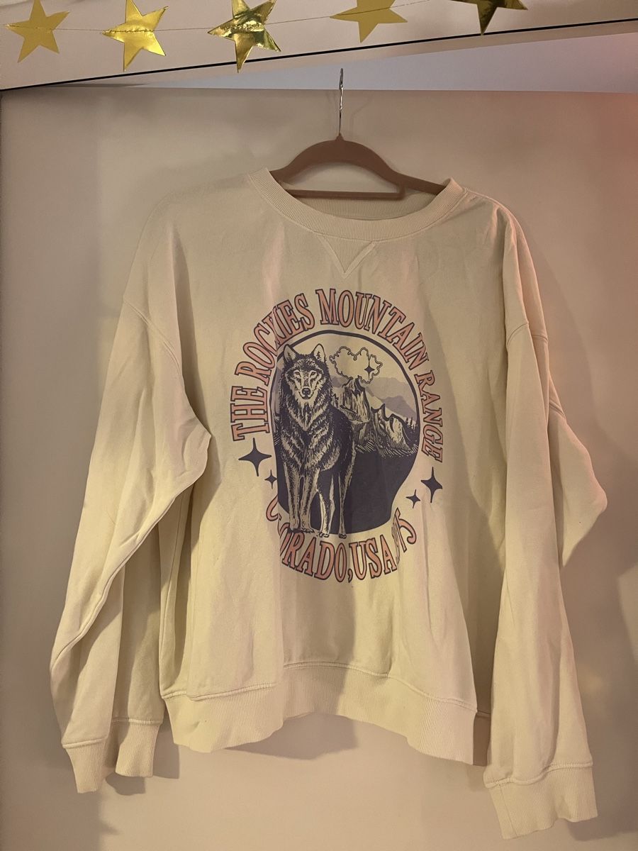 H&M Pullover & Sweatshirts: H&M Divided Pullover Sweater mit Wolf Print, Gr.l – Gebraucht aus Zürich von Closetbesties