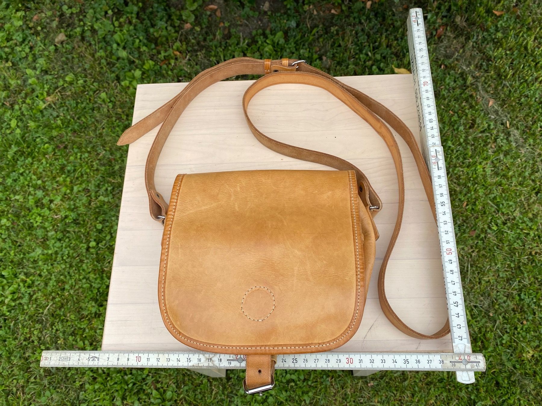 Il mondo degli animali: schöne Jagdtasche aus Leder – Usato da Feldbach venduto da Fea1 9