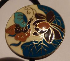 CLOISONNÉ -ARMBAND, MIT ELASTISCHEM GUMMI-BAND, SEHR SCHÖN