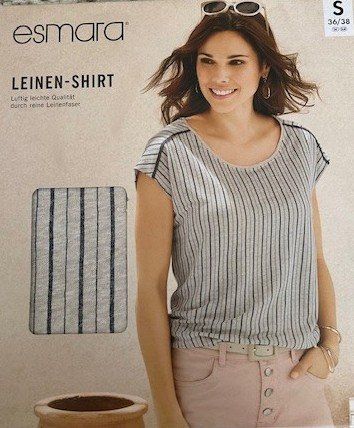 Esmara: t-shirt en lin S *NEUF*