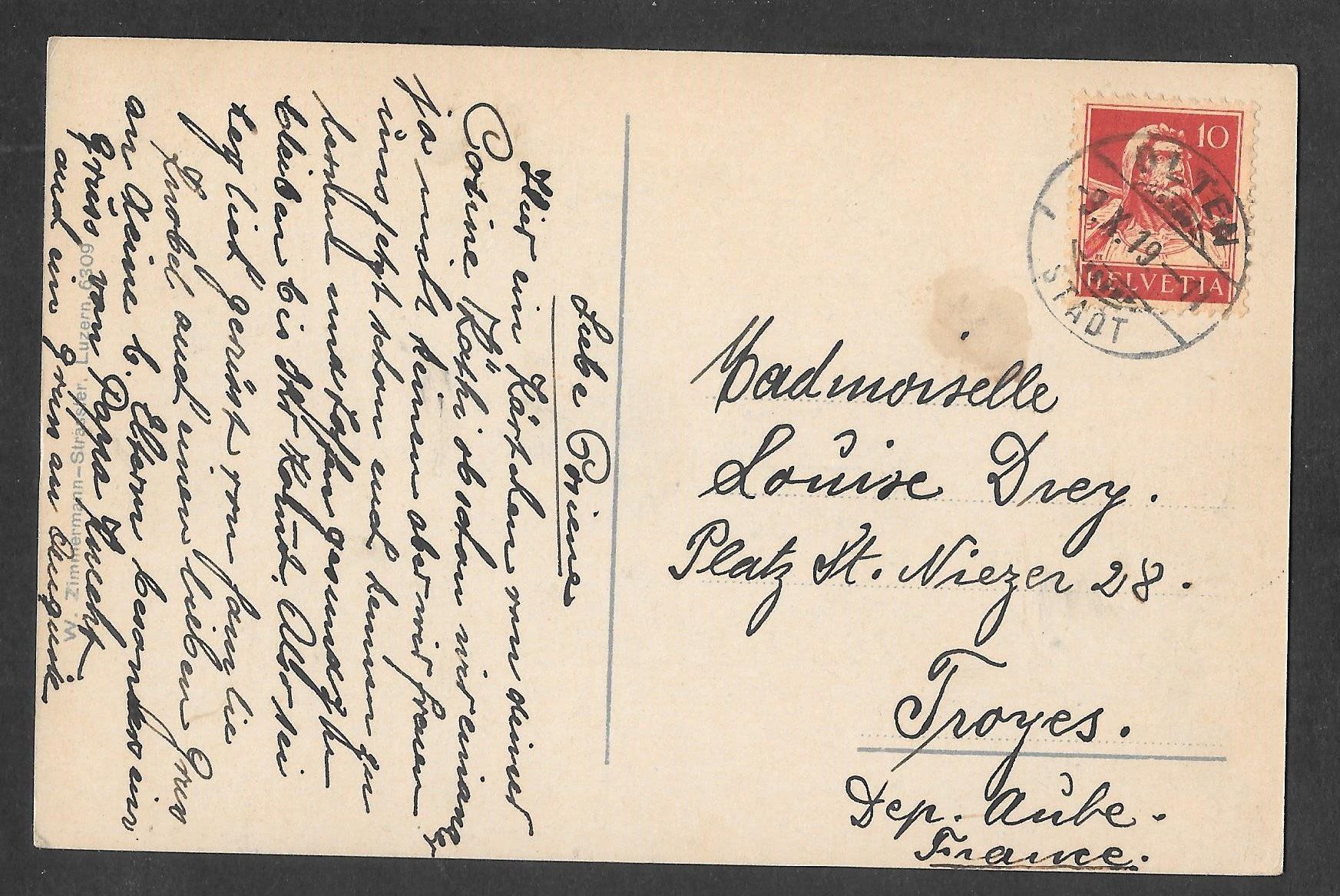 Cartoline postali: Olten farbige Gesamtansicht – Usato da Olten venduto da clotaldi 1