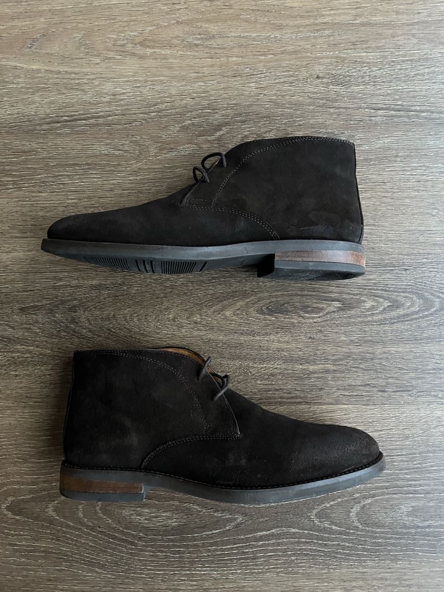 Massimo Dutti Scarpe da uomo: MASSIMO DUTTI Stiefeletten Wildleder braun Gr. 43 – Usato da Winkel venduto da betterade 1